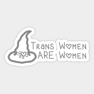 Trans Witches are Witches (cute edition) Sticker